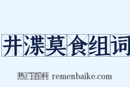 井渫莫食组词是什么意思的图片